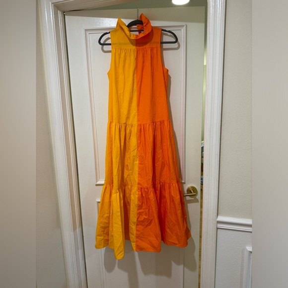 Christopher John Rogers Orange Color block dress - Picture 2 of 2